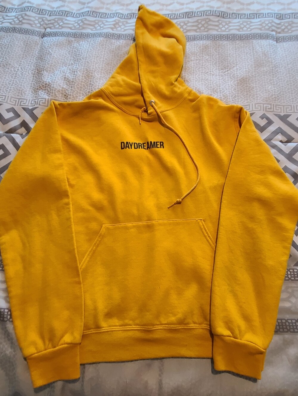 Daydreamer Men's Mustard Yellow Pullover Hoodie